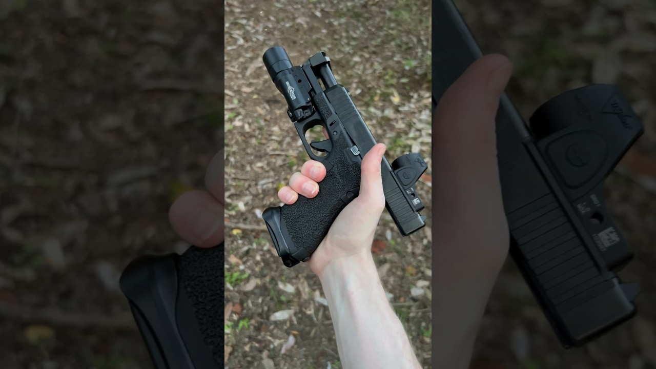 Glock 45 with Trijicon SRO SurefireX300T and Radian Ramjet withAfterburner 