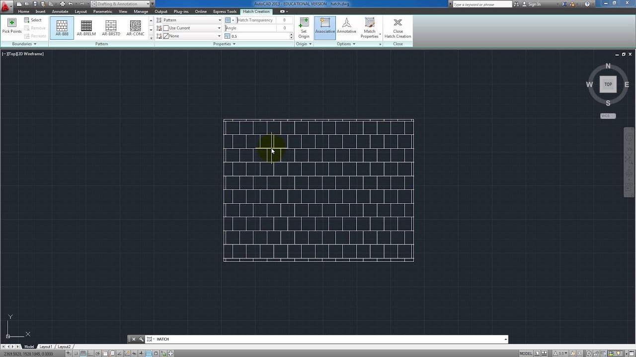 PDAC - Tutorial do Comando Hatch no AutoCAD - YouTube