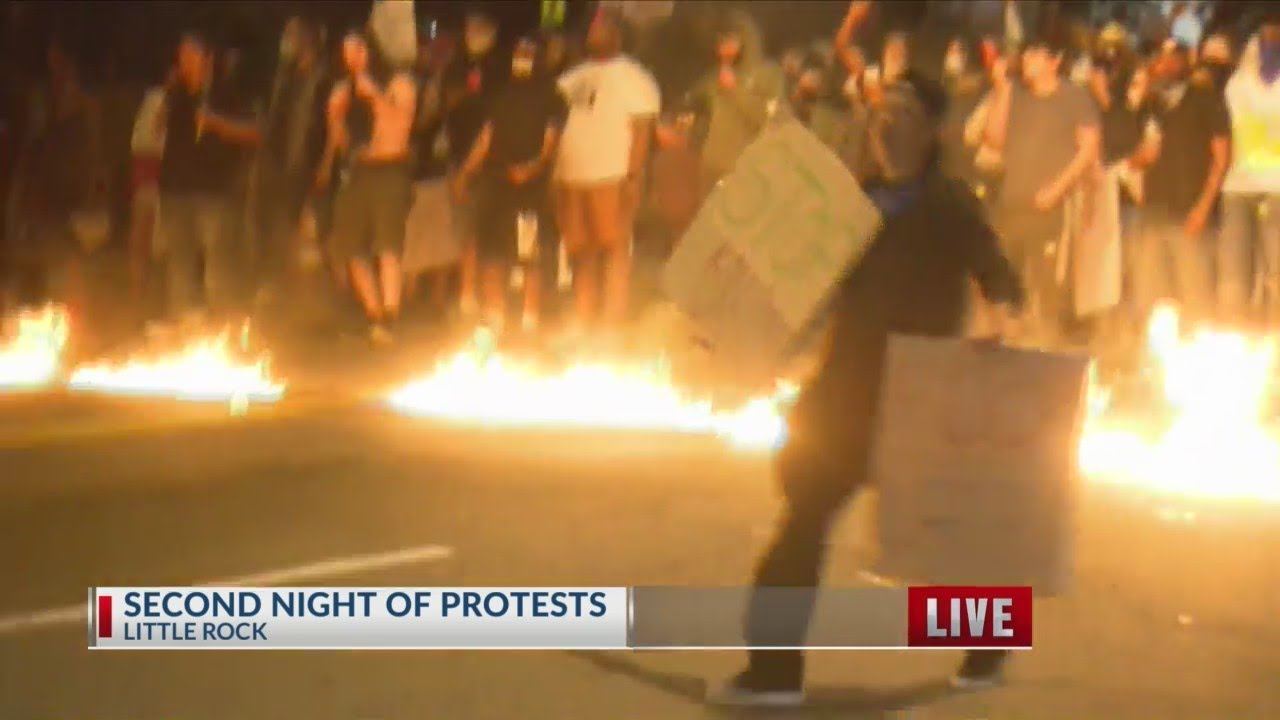 Second day of protests in Little Rock