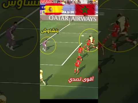 أقوى تصدي ليانيس بنشاوش أمام إسبانيا