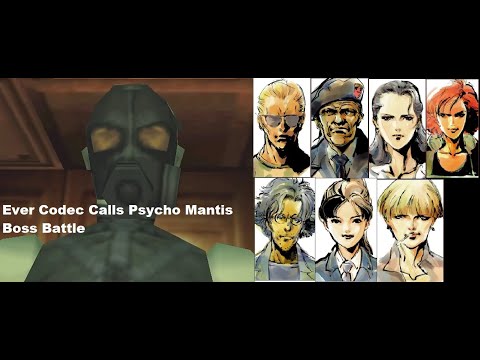 Metal Gear Solid Integral: All Codec Calls  Psycho Mantis Boss Battle