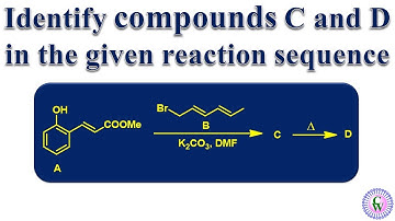 Identify compound C and D in the given reaction sequence