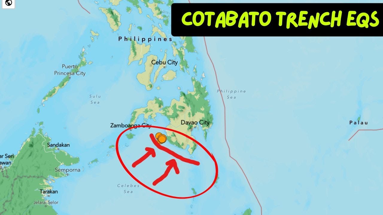 Philippines Earthquakes increasing. Swarm of Moderate Eqs on the Cotabato Trench. Tuesday update.