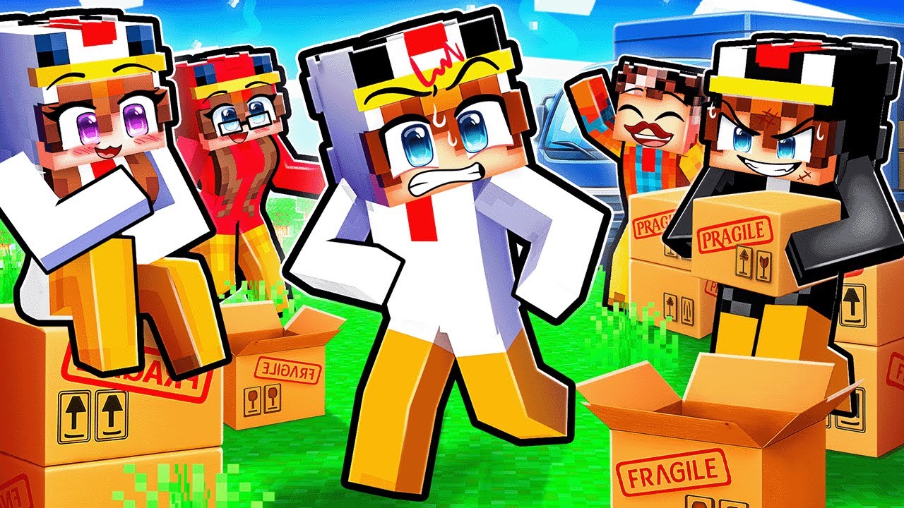 Ma FAMILLE DÉMÉNAGE chez MOI à COLOR CITY sur Minecraft !