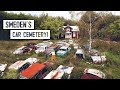 Exploring Sweden’s CAR GRAVEYARD! + Campfire Dinner at Ecolodge