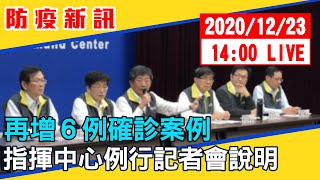 【最新消息】再增6例確診案例 指揮中心例行記者會說明 20201223