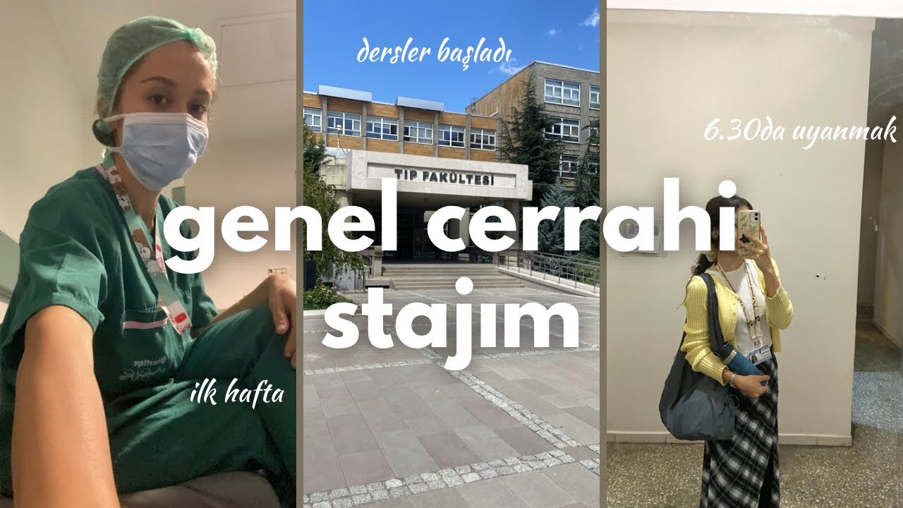 HACETTEPE TIP STAJ GÜNLÜKLERİ | genel cerrahide ilk hafta, yoğunluklarım, 6.30da kalkmak...