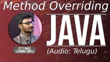 Java Method Overriding in Telugu | జావా (Java in Telugu)