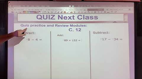 Add and Subtract Integers- Quiz Prep IXL
