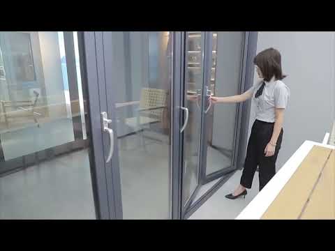 Video Cửa xếp gấp 6 cánh ẩn bản lề nhôm Kogen - youtube
