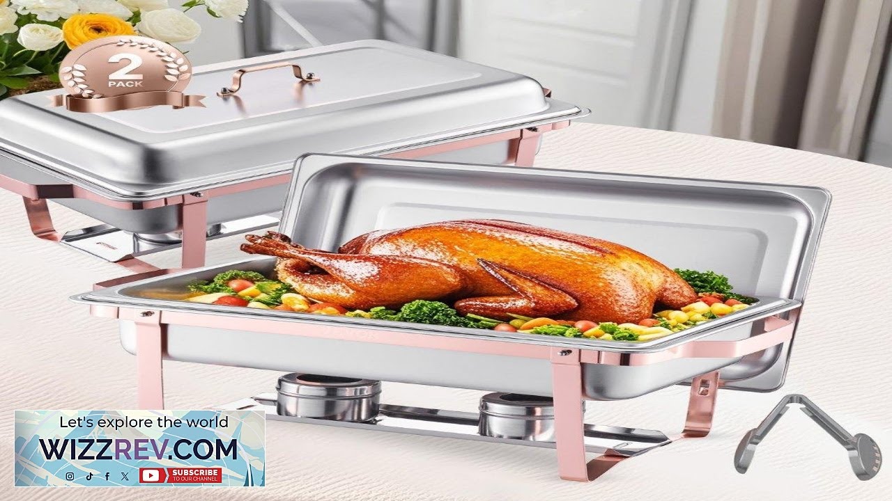 VEVOR 8 QT Chafing Dish  Durable & 8 Quart Large Capacity