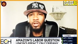 CNBC BEGS Amazon Union Leader To Bow To Bezos | Breaking Points with Krystal and Saagar screenshot 2
