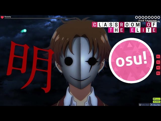 Osu!  Classroom of the Elite Season 2 Opening『Dance In The Game』by ZAQ 