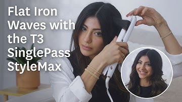How to Style Flat Iron Waves with the T3 SinglePass StyleMax Flat Iron