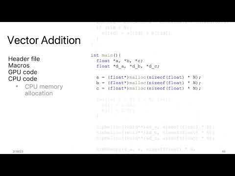 AMD HIP Tutorial, 3-4, Vector Addition in HIP