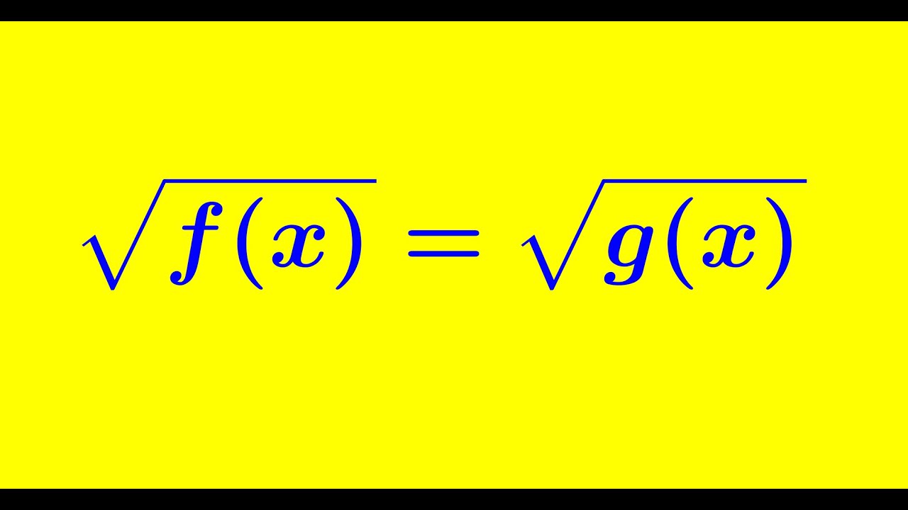 3  Sodda irratsional tenglamalar