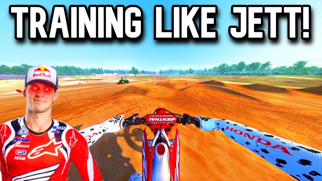 I TRAINED LIKE JETT LAWRENCE FOR A DAY IN MX BIKES!