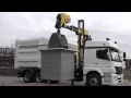 underground waste bin gathering truck kamyon vıdeo.MTS