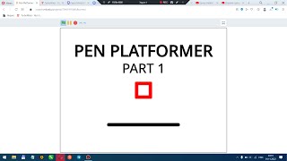 How to make a PEN PLATFORMER in SCRATCH | Part 1
