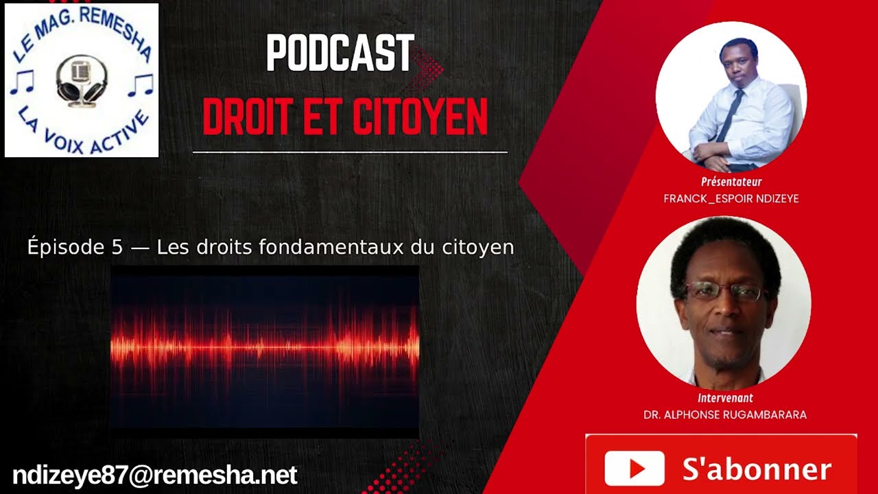 DROIT ET CITOYEN  - Épisode 5 — Les droits fondamentaux du citoyen
