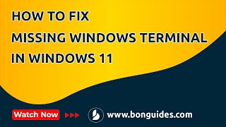 how to fix missing windows terminal in windows 11