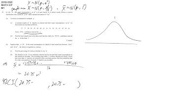 DSE maths M1 2019 #10a CI width of CI sample mean