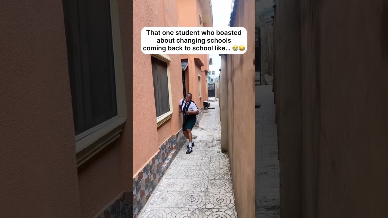 That one student who boasted about changing schools coming back like… 😭😂 