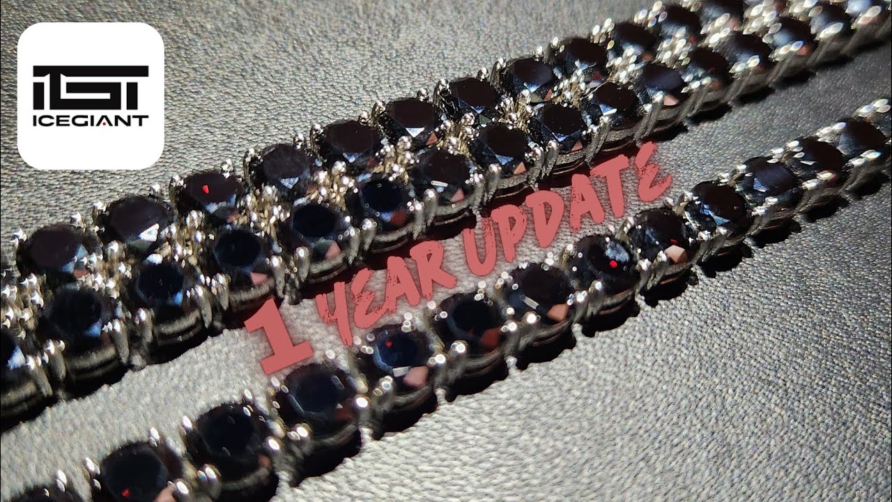 Black Moissanite Tennis Chain & Bracelet 1 Year Update