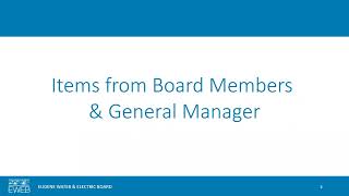 EWEB Commissioners Board Meeting: November 4, 2025
