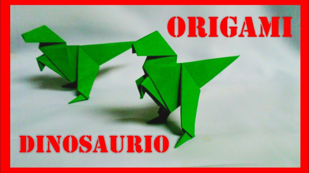 🔥ORIGAMI DINOSAURIO MUY FÁCIL TUTORIAL PASO A PASO DIY ☑ YouTube