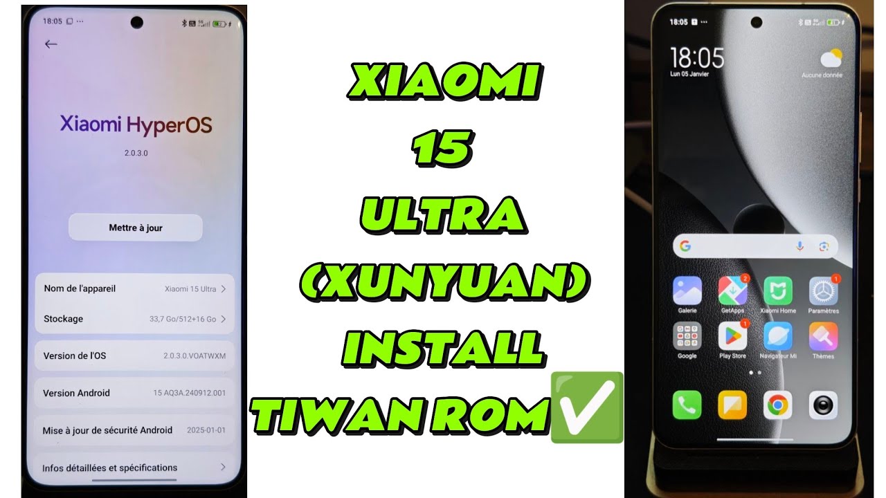 XIAOMI 15 ULTRA (XUANYUAN) EUROPEAN/OPERATOR ROM TO TAIWAN GLOBAL ROM CONVERT✅IN LOCK BOOTLOADER🆗