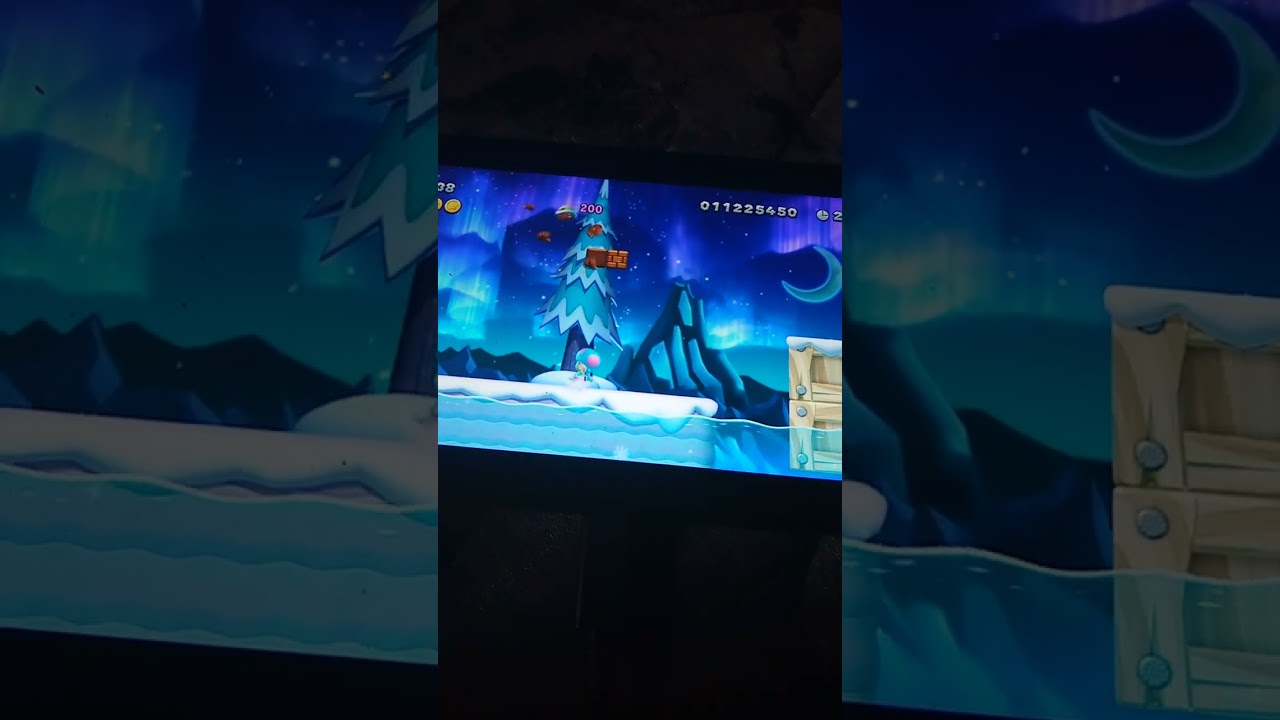 New Super Mario Bros. U Deluxe (Frosted Glacier) Fliprus Lake (With Toadette)