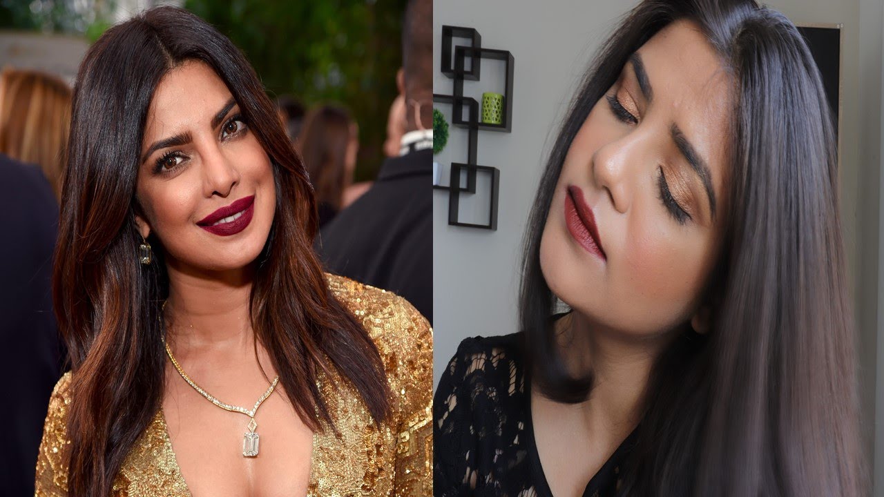 Priyanka Chopra's Inspired Makeup Tutorial Golden Globes Award 2017