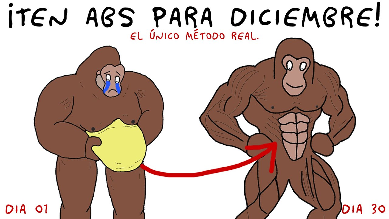 ¡Cómo tener un ABDOMEN MARCADO antes de diciembre! – Explicado por Simio