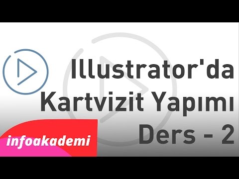 Illustrator'da Basit Bir Kartvizit Yapalım Ders- 2 | Info Akademi