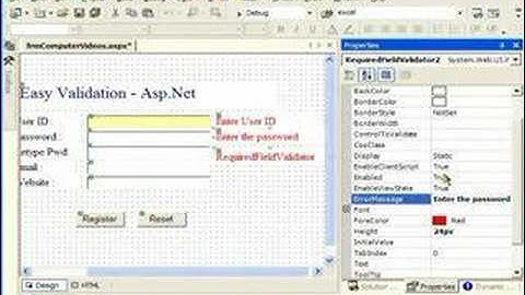 How to create ASP.NET validation