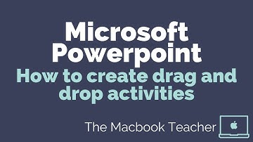 Microsoft Powerpoint - how to create drag and drop activities