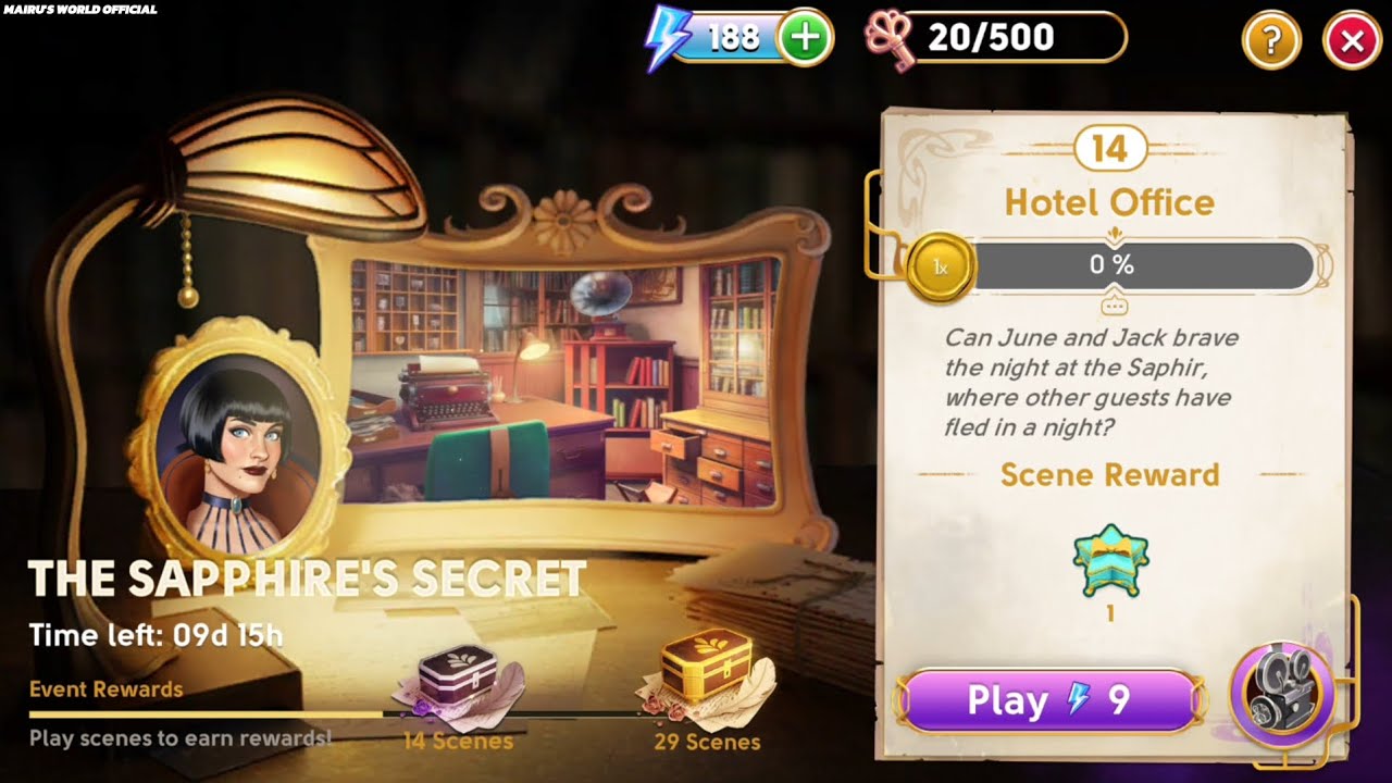 June's Journey Secrets 31 Scene 14 Hotel Office Word Mode 4K ULTRA HD