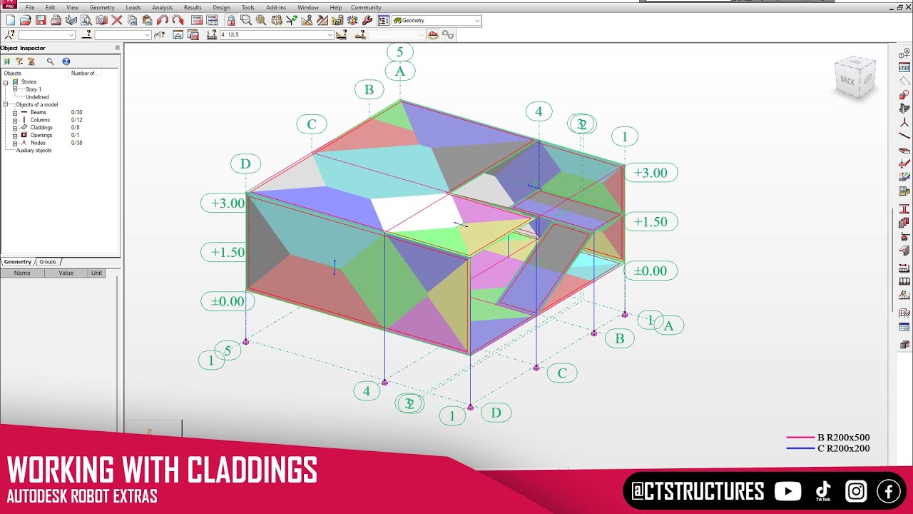 Working with Claddings - Robot Structural Analysis Extras - YouTube