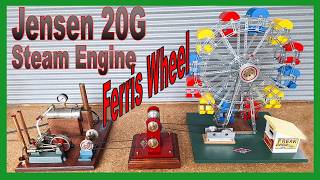 Jensen 20G Model Steam Engine Driving an Eitech Ferris Wheel via a Homemade DIY Geared Transmission