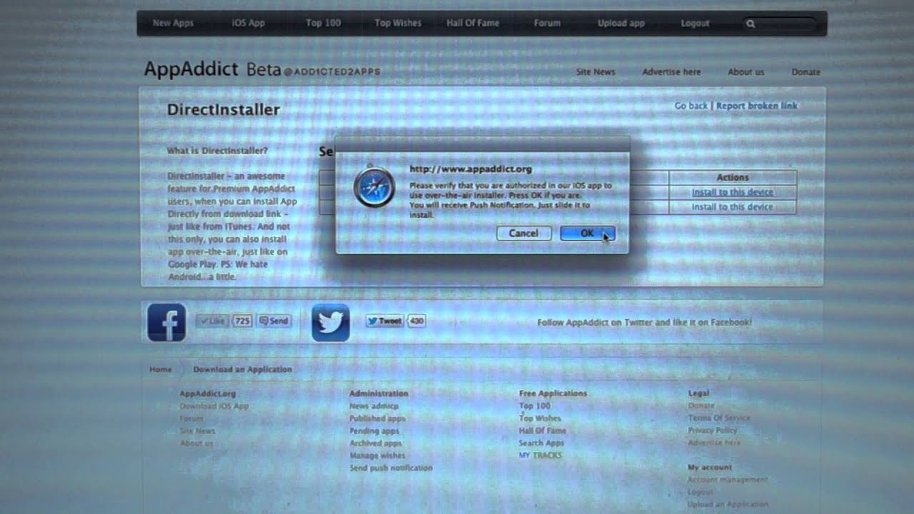 AppAddict Remote OTA Direct Installer - NEW FEATURE - 2013