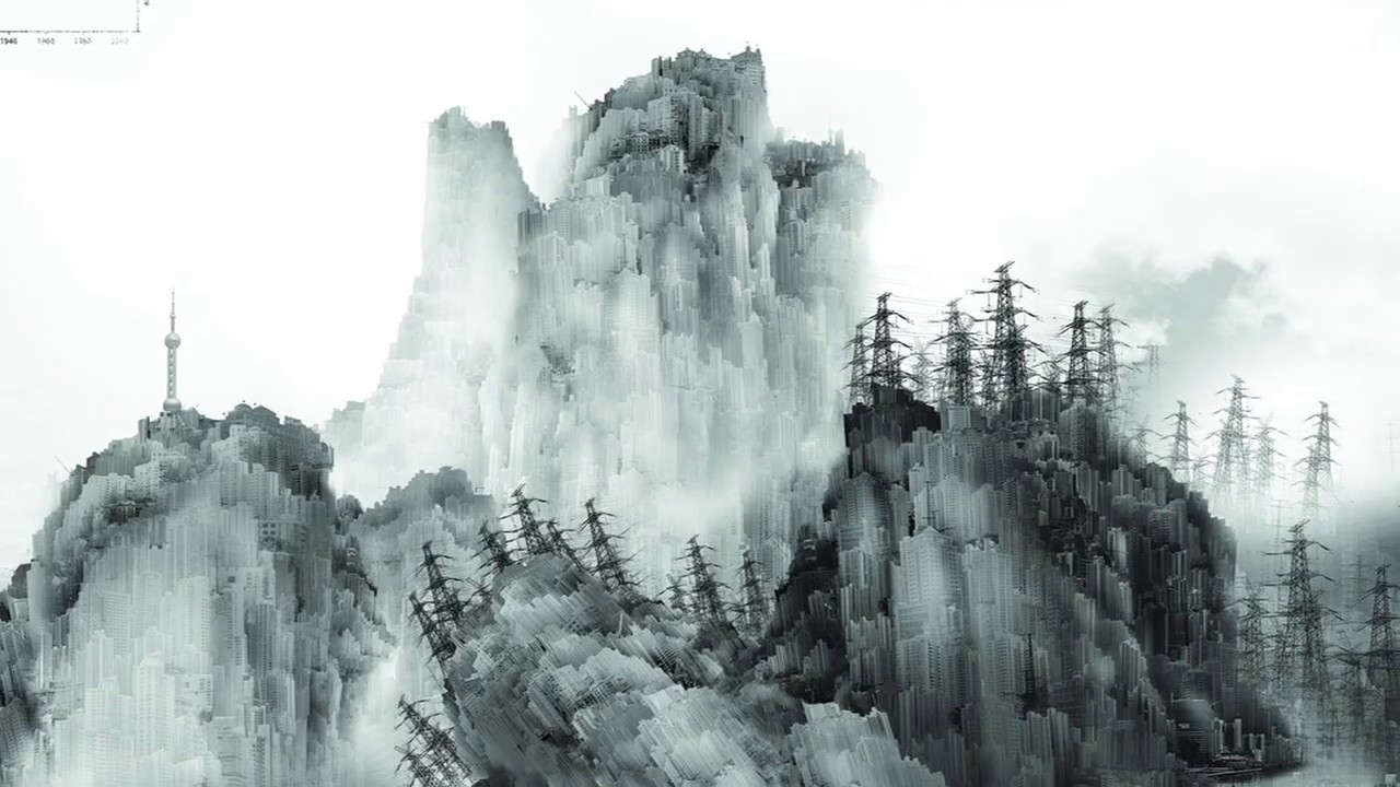 China Environment Protection  "Shan Shui Global Warming".  CLIO Award Winning Poster Advertisement