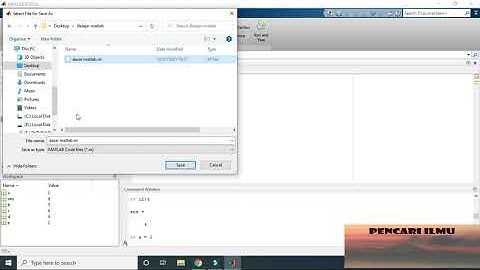 Tutorial Matlab Part 1 Dasar Bagi Pemula