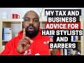Tax & Business Advice for Hairstylist and Barbers or Any Cash Business