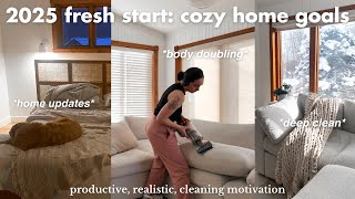 🧼 deep clean & reset my home for 2025 + home decor update // body doubling