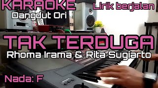Karaoke Dangdut Oritak Terduga  Rhoma Irama U0026 Rita Sugiarto nada F lintang Aries Channel
