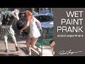 Psychological WET PAINT PRANK - Social Experiment