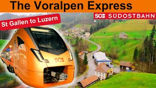 Through the Swiss countryside with Südostbahn on the Voralpen Express