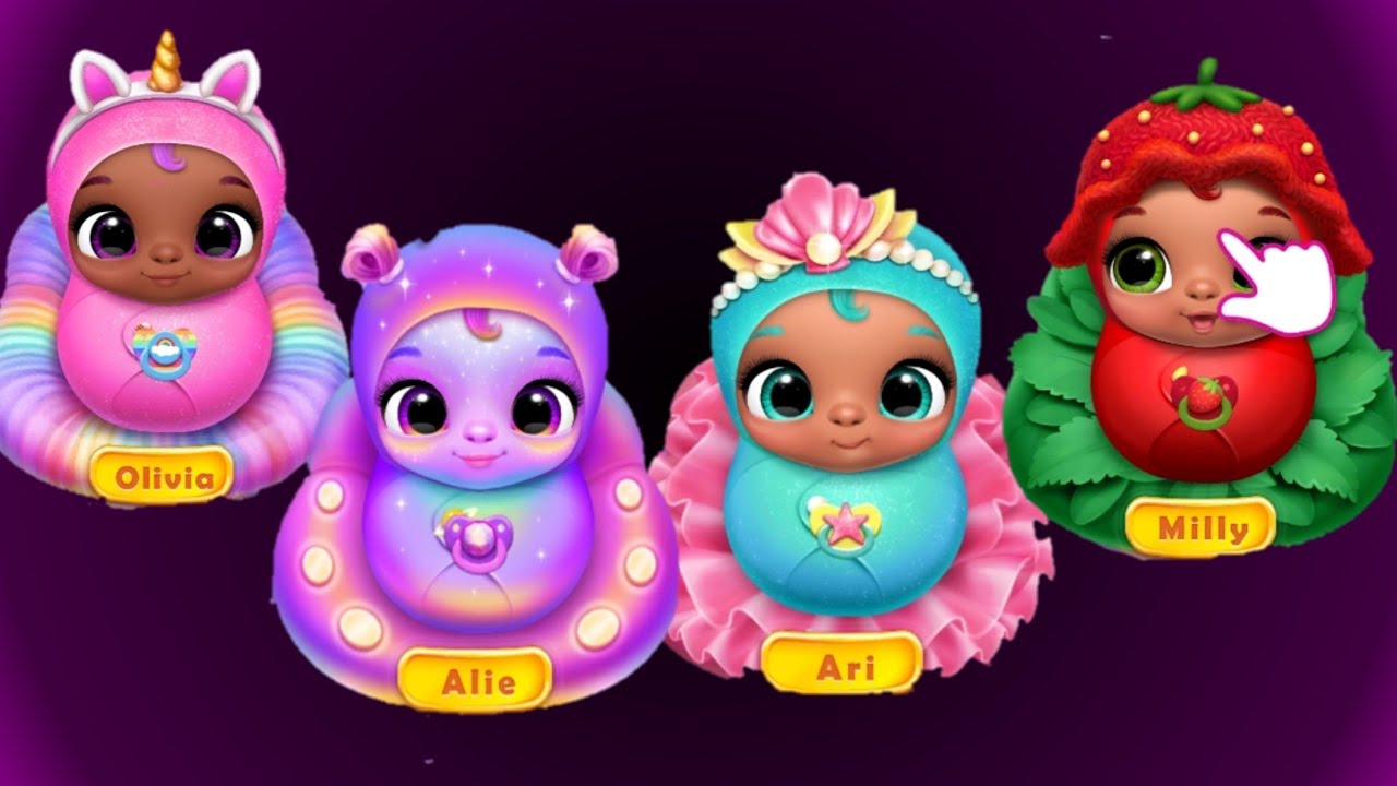 Giggle Babies Toddler cute Doll feeding milk 😋 Tutotoons Game 