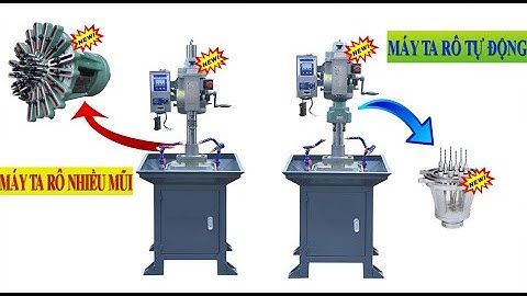 Máy ta rô tự động 4 mũi cùng lúc M2, M3, M4, M5, M6, M8 trên kim loại nhôm, sắt thép, khuôn mẫu.